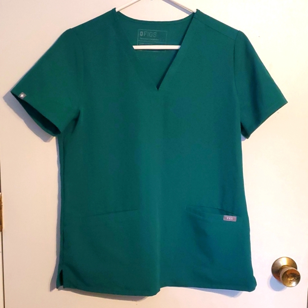 Figs  Technical collection women's S green scrub top